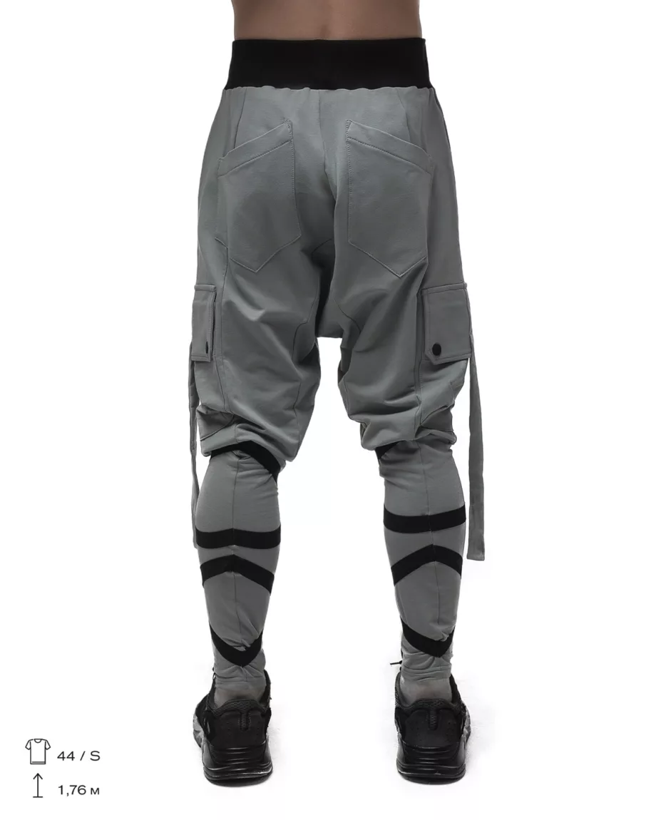 Light Gray Thick Cotton Pants "Warrior 2.0"