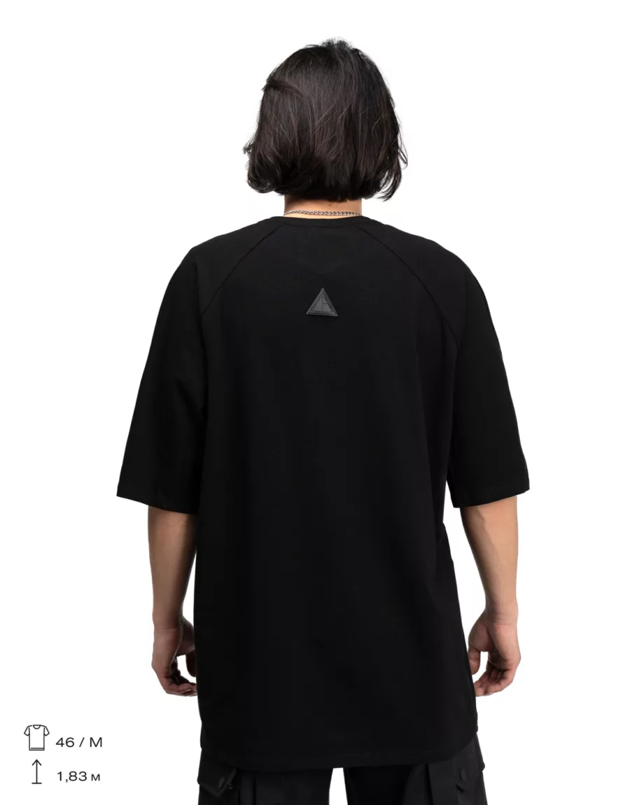 Oversized Black T-shirt Vortex BR