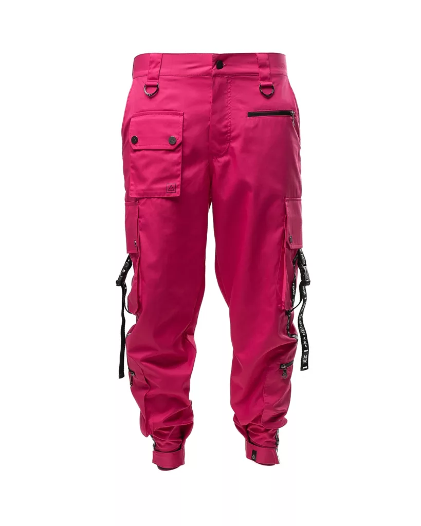 Pink Techwear Pocketed Pants “Jungle”