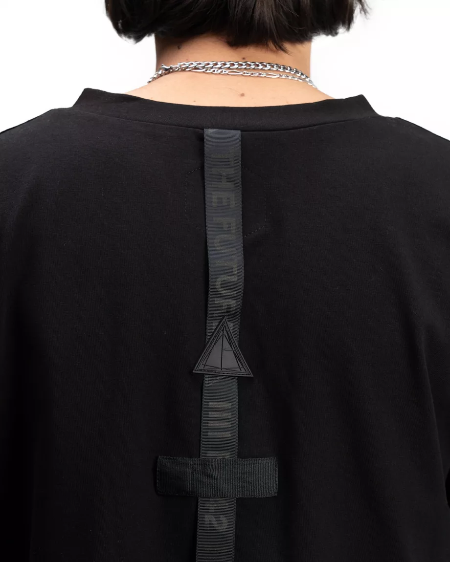 Black Techwear T-Shirt Crossway