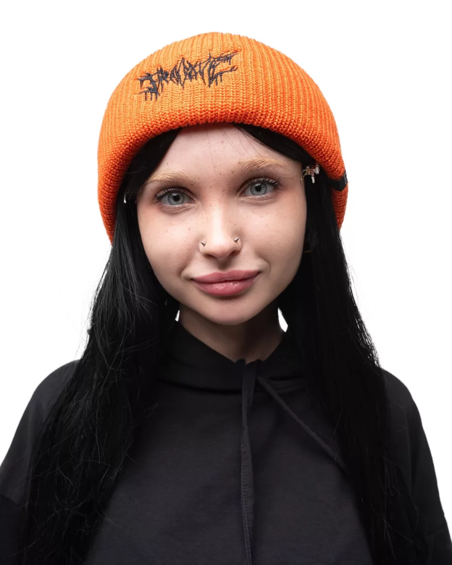 Orange with Black Embroidery Hat "Generation"