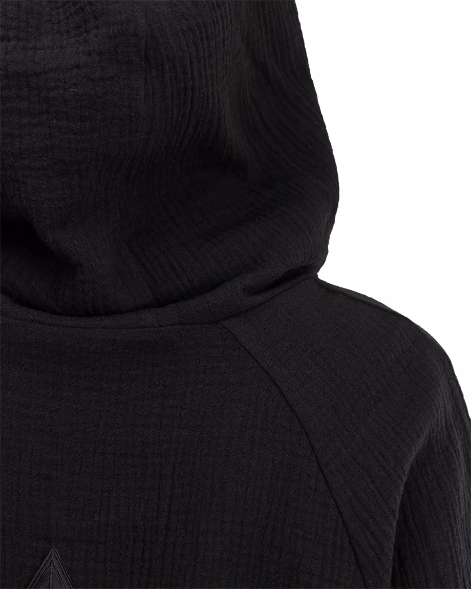 Black Oversized Hoodie With Pockets "Karma"