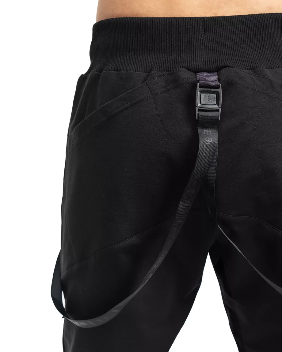 Black Techwear Joggers "Octagone Reborn"