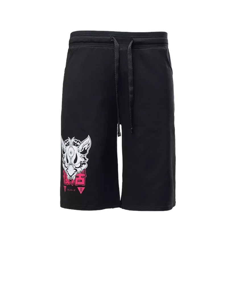 Black Loose Fit Shorts with Pockets “Oni”