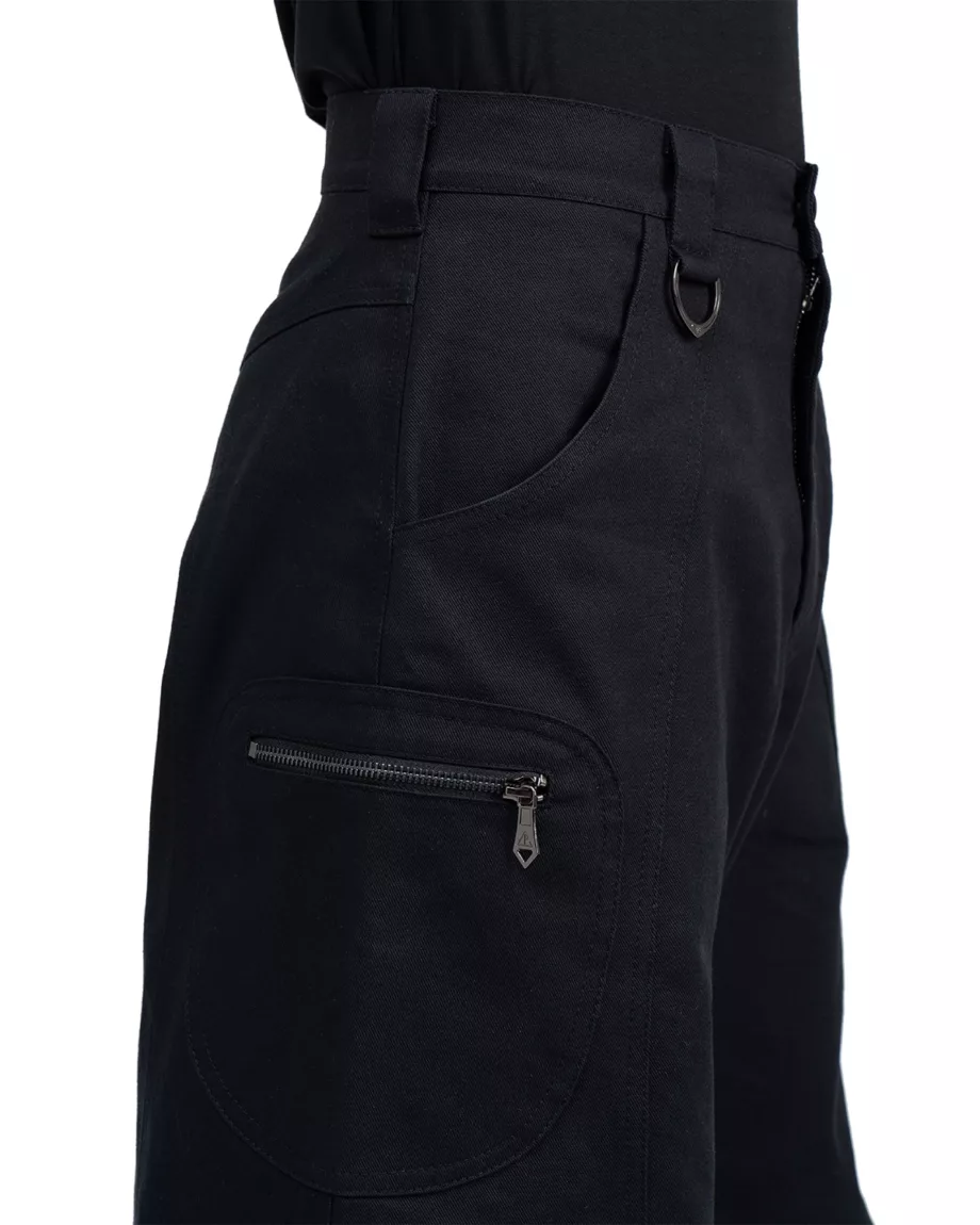 Black Side Pocket Cargo Pants Jumper