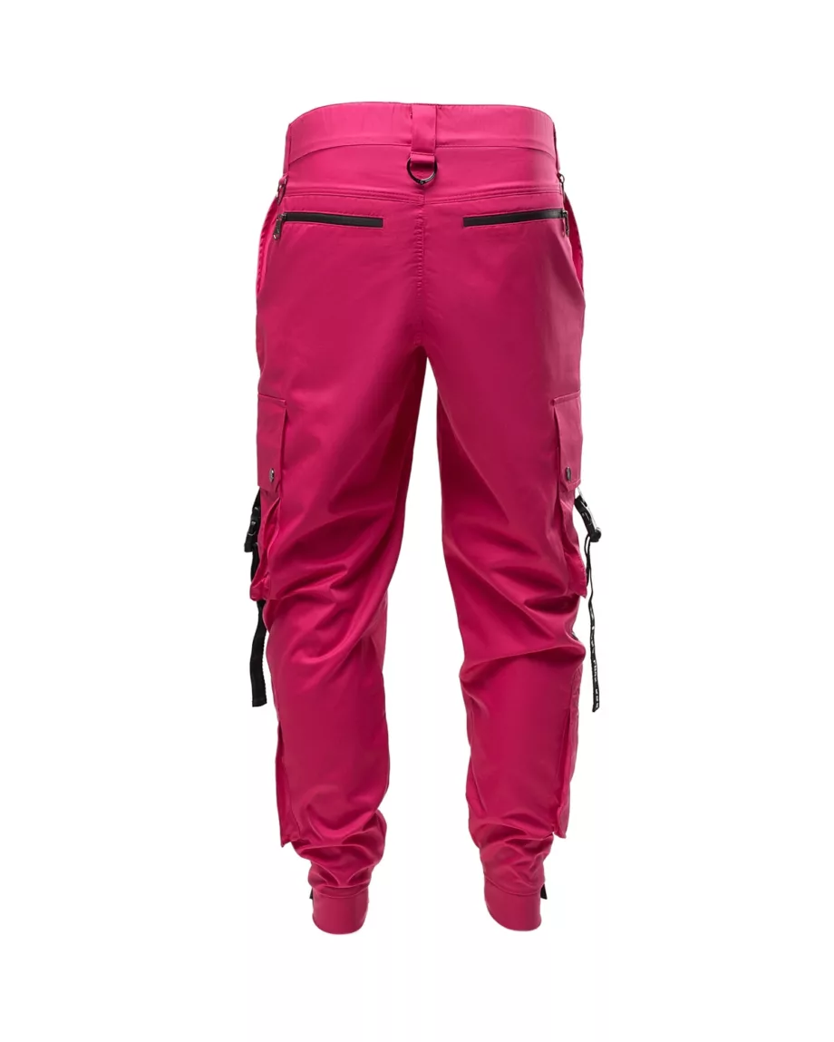 Pink Techwear Pocketed Pants "Jungle"