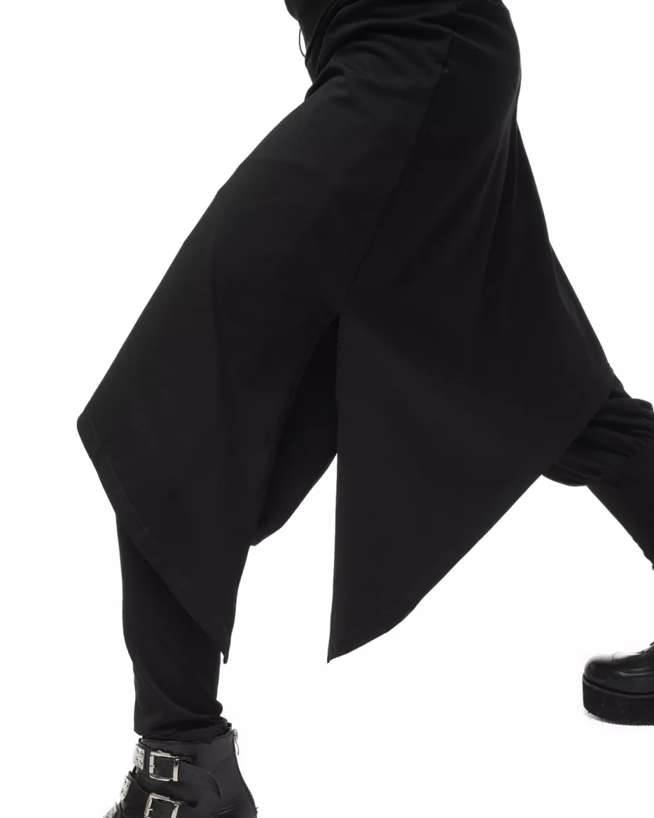 Black Oversized Pants with Skirt "Hokage"