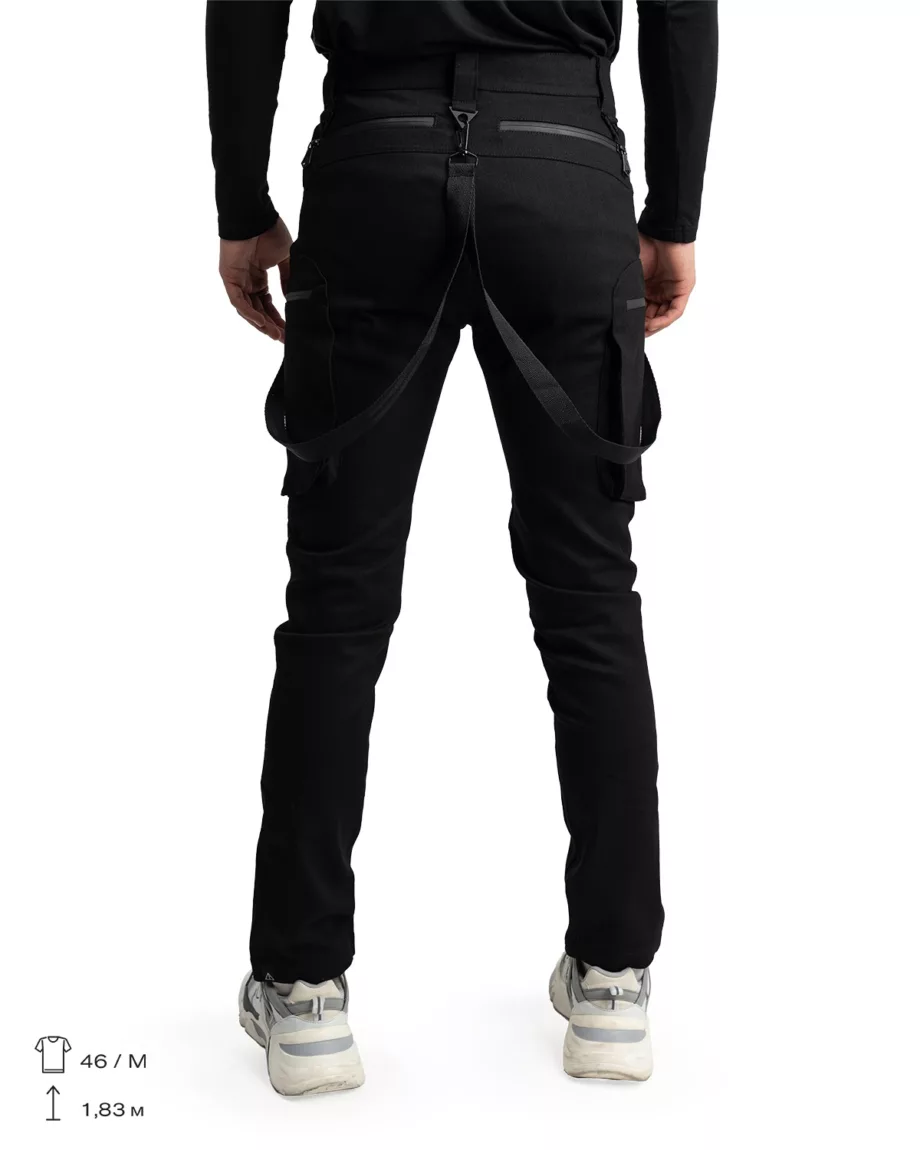 Black Skinny Techwear Jeans Score