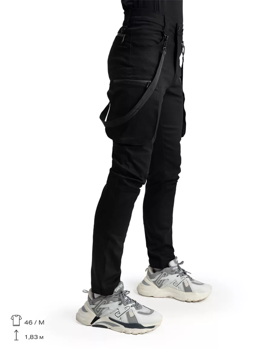 Black Skinny Techwear Jeans Score