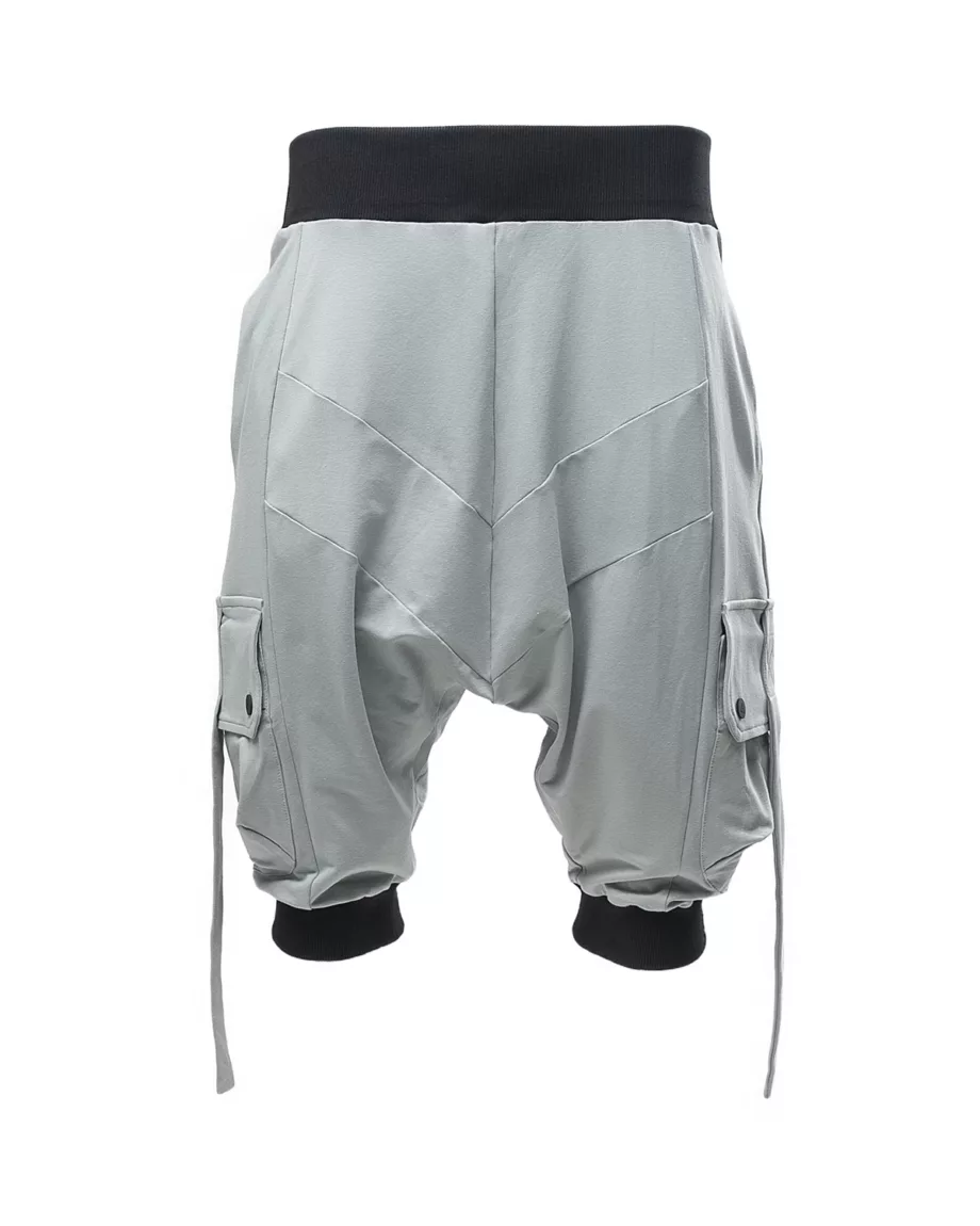 Gray Loose Fit Shorts With Pockets "Warrior"