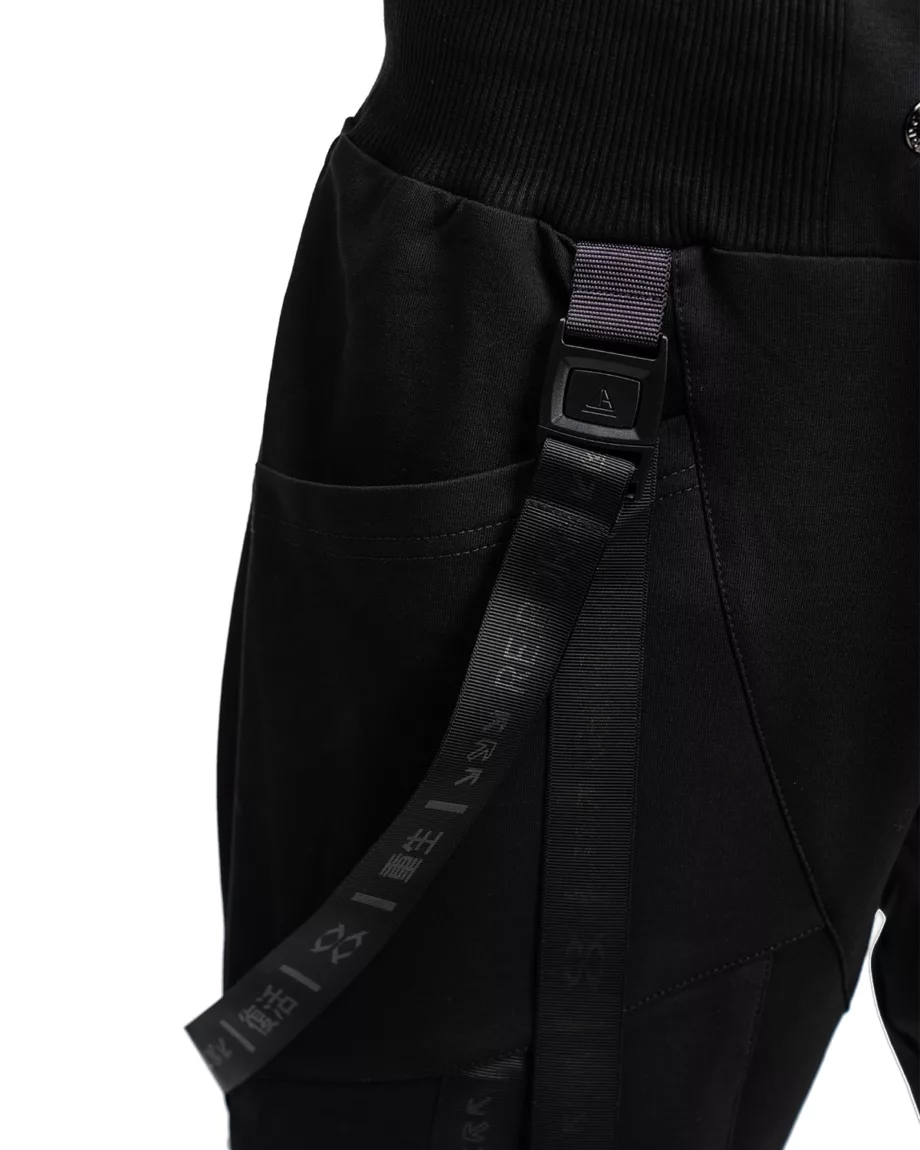 Black Techwear Joggers "Octagone Reborn"