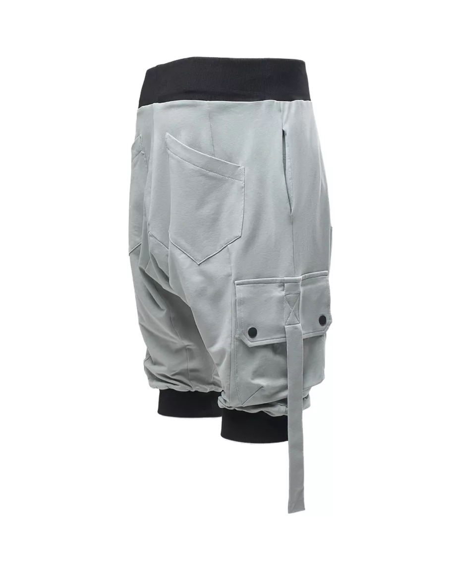 Gray Loose Fit Shorts With Pockets "Warrior"