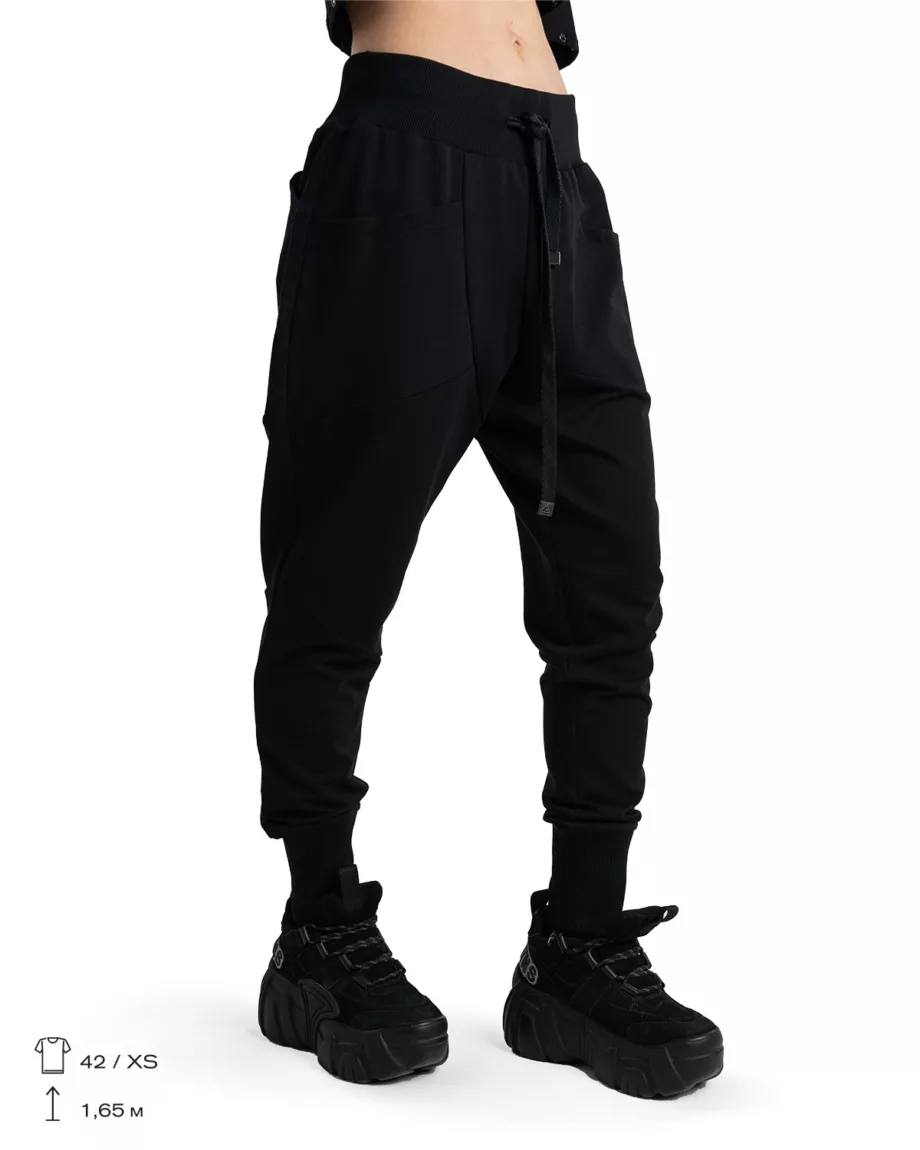 Black Joggers With Pockets Cube