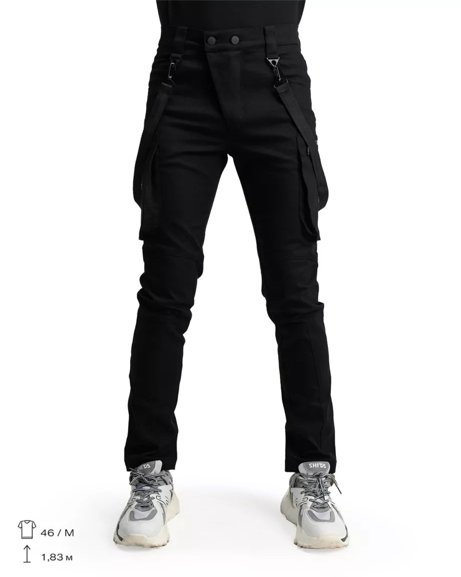 Black Skinny Techwear Jeans Score