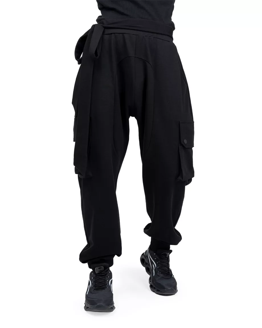 Black Pants With Fixed Waistband Akai