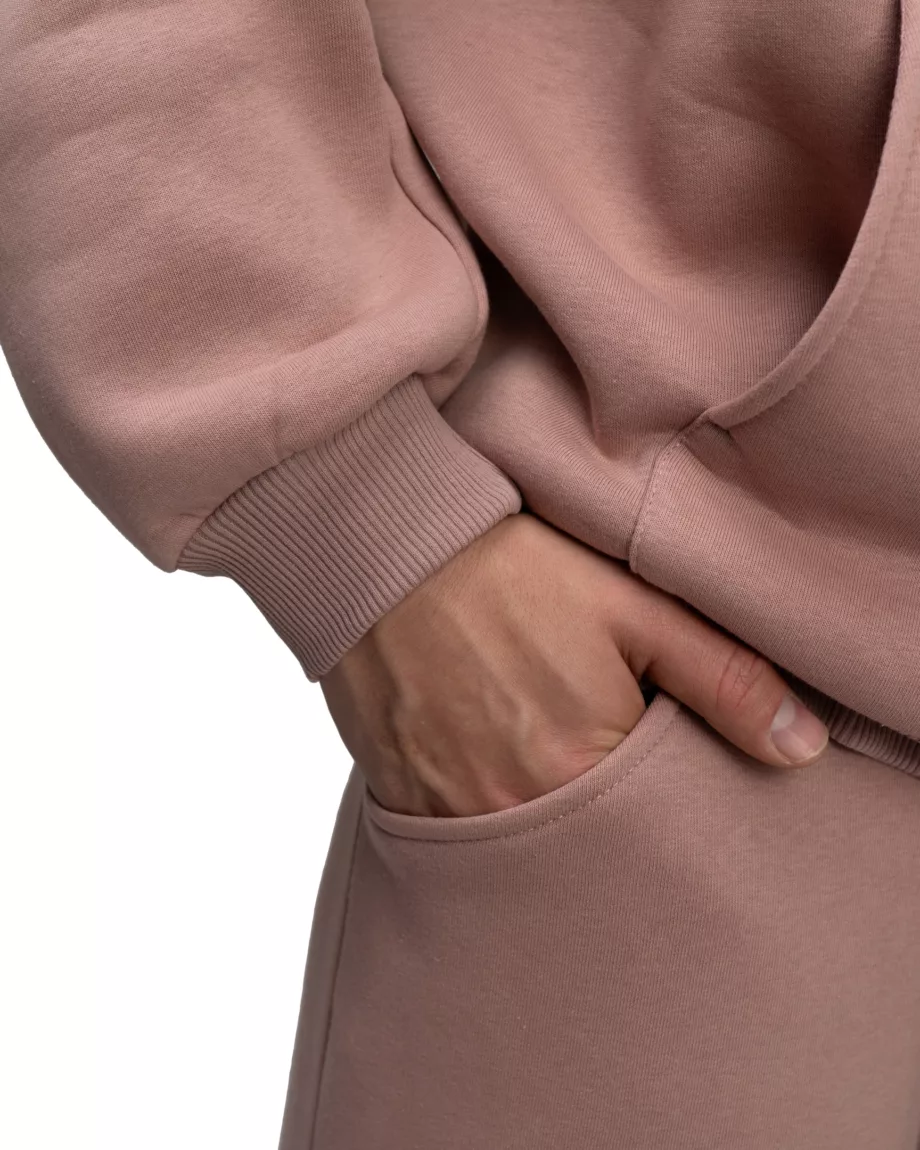 Pastel Pink Front Pocket Hoodie Andy