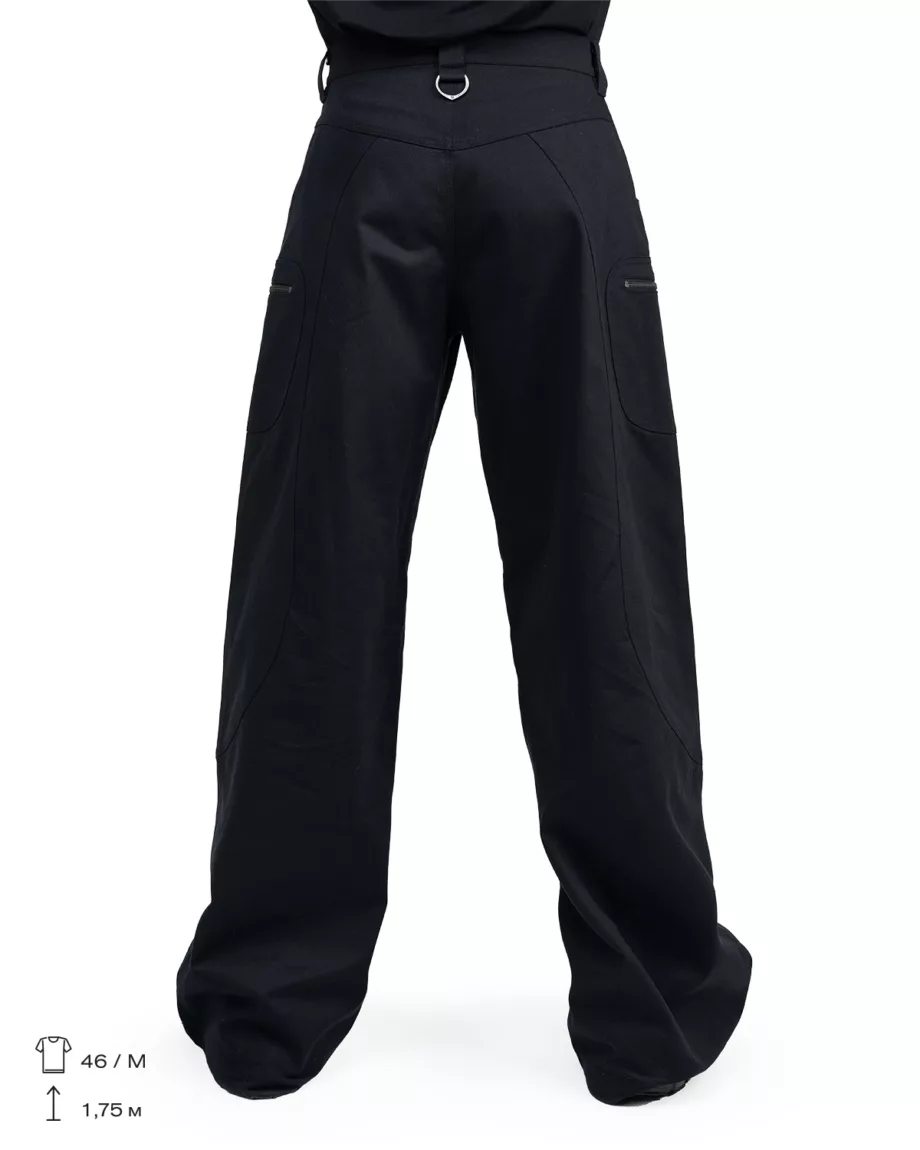 Black Side Pocket Cargo Pants Jumper