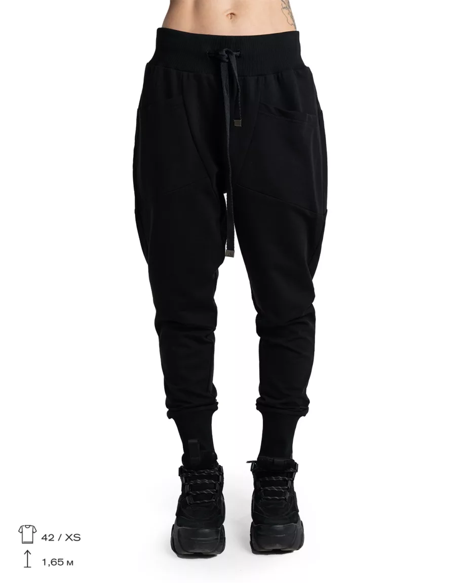 Black Joggers With Pockets Cube