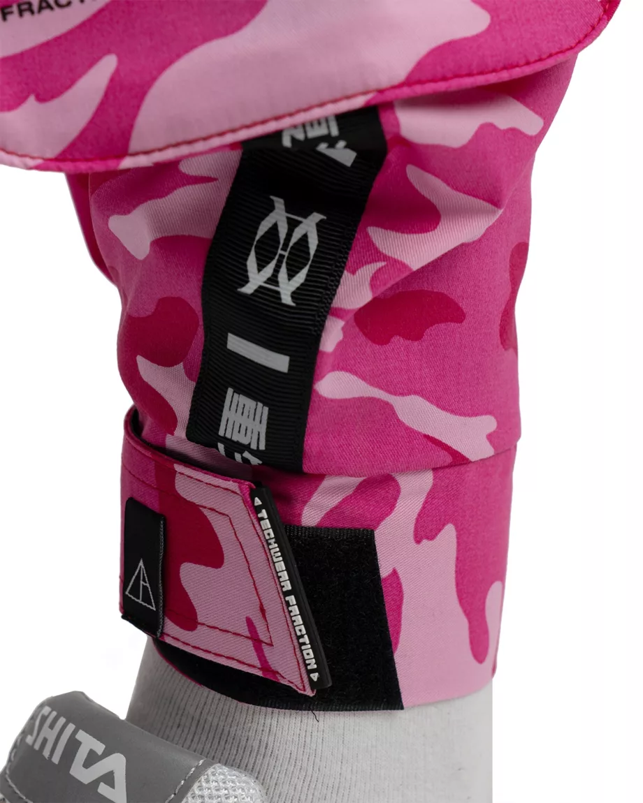 Hot Pink Techwear Pants "Jungle Camo"