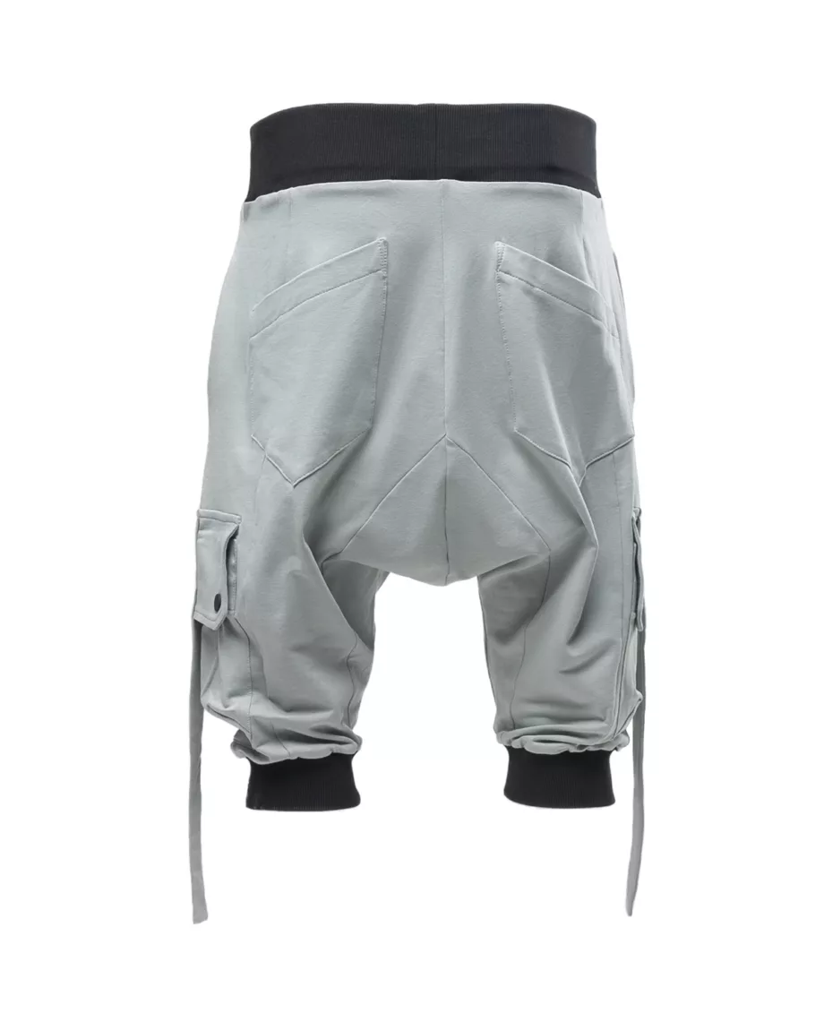 Gray Loose Fit Shorts With Pockets "Warrior"