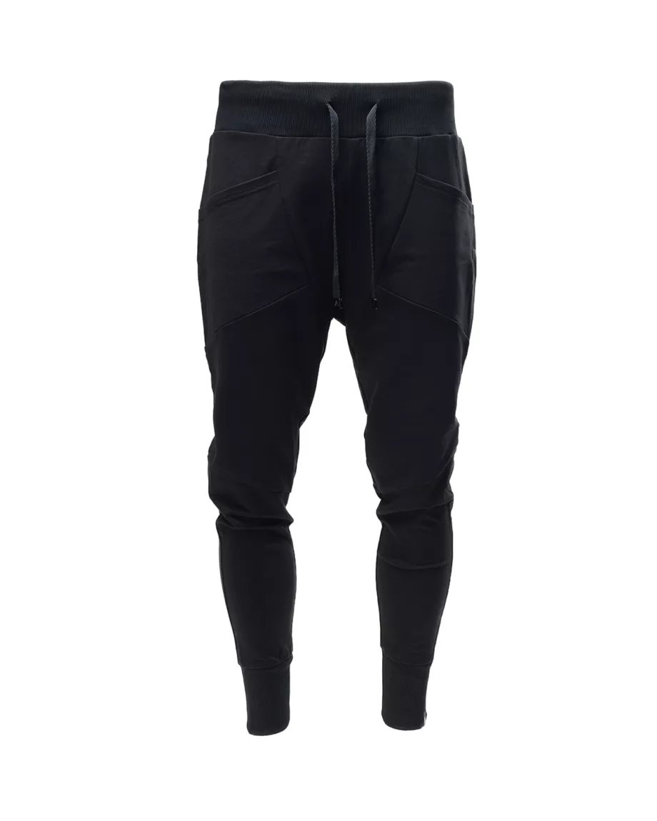 Black Basic Joggers "Cube"